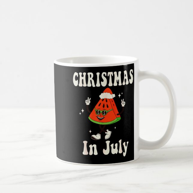 Christmas In July Retro Watermelon Kids Boys Toddl Coffee Mug (Right)