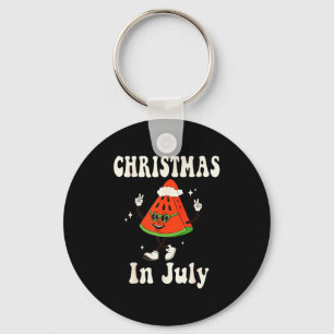 Christmas In July Retro Watermelon Kids Boys Toddl Key Ring