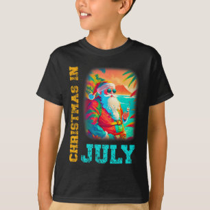 Christmas In July Santa Beach Summer Summer T-Shirt