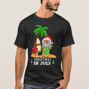 Christmas In July Santa Beach Summer Vacation Part T-Shirt