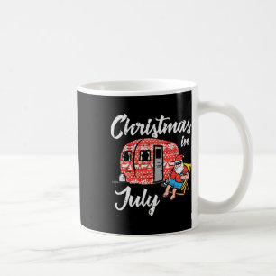 Christmas In July Santa Camping Funny Xmas Men Wom Coffee Mug