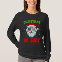 Christmas In July Santa Claus Summer Swimming