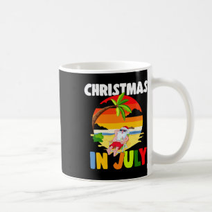Christmas In July Santa Claus Sungles Summer Celeb Coffee Mug