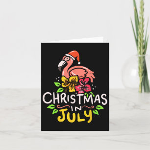 Christmas In July Santa Claus Surf  Card