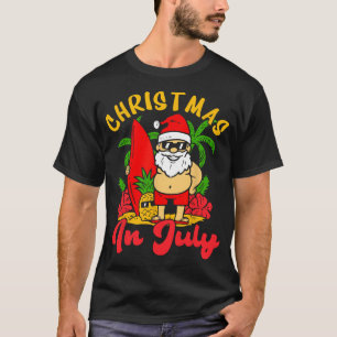 Christmas In July Santa Claus Vacation Summer Men T-Shirt