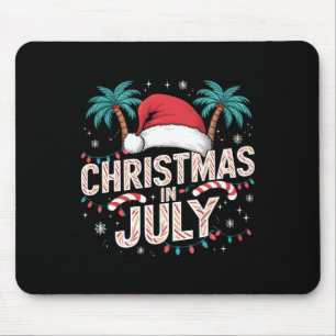Christmas In July Santa Hat Funny Xmas Men Women K Mouse Mat