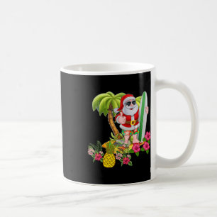 Christmas In July Santa Hawaiian Surfing T Shirt S Coffee Mug