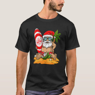 Christmas In July  Santa Summer Beach Vacation 8 T-Shirt