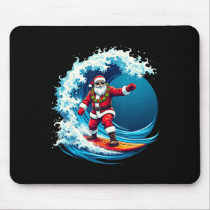 Christmas In July Santa Surf Summer Surfing _1 Mouse Mat