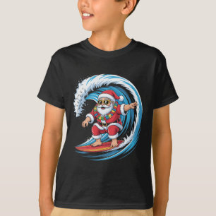 Christmas In July Santa Surf Summer Surfing _3 T-Shirt