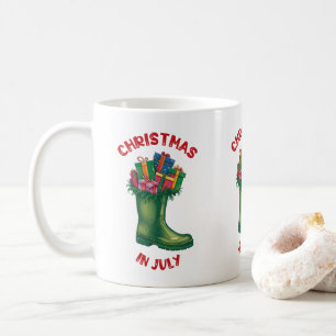 Christmas In July, Santa's Boot Of Good Cheer Coffee Mug