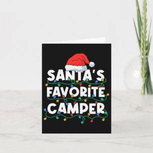 Christmas In July Santas Favourite Camper Camping Card