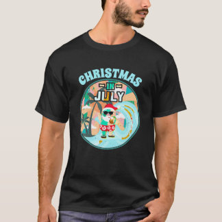 Christmas in July Shirt Beach Summer Vacation Sant