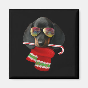 Christmas In July Shirt Dachshund Sungles Dog Love Magnet