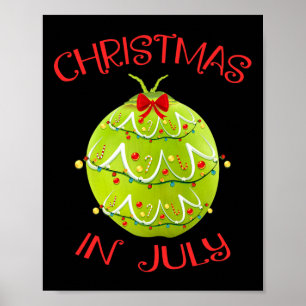 Christmas In July Shirt For Hawaiian Women Kids Su Poster