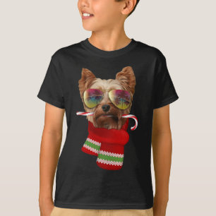 Christmas In July Shirt Fun Yorkie Sungles Dog Lov