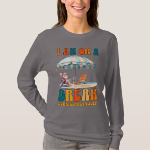 Christmas In July Shirt Funny Santa Summer Beach