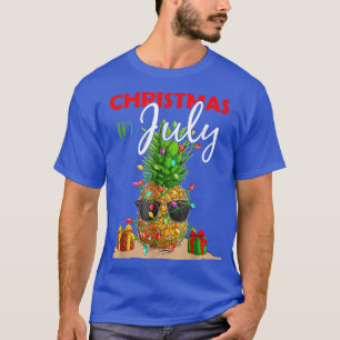 Christmas In July Shirt Pineapple Xmas Tree Summer