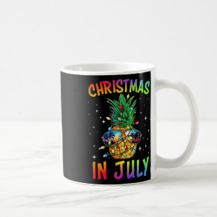 Christmas In July Shirt Pineapple Xmas Tree Summer Coffee Mug