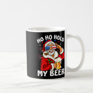 Christmas In July Shirt Santa Ho Ho Hold My Beer Coffee Mug