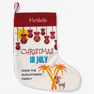 Christmas in July Small Christmas Stocking