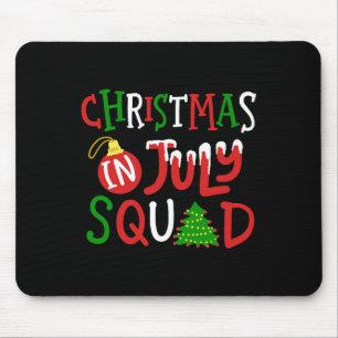 Christmas In July Squad Funny Merry Xmas Men Women Mouse Mat