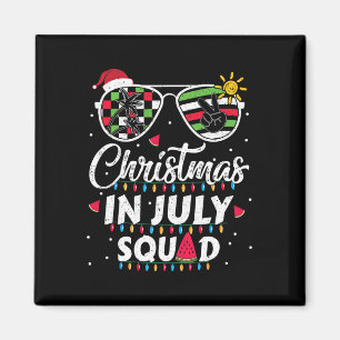 Christmas In July Squad Funny Summer Xmas Men Wome Magnet