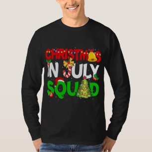 Christmas In July Squad Funny Summer Xmas T-Shirt