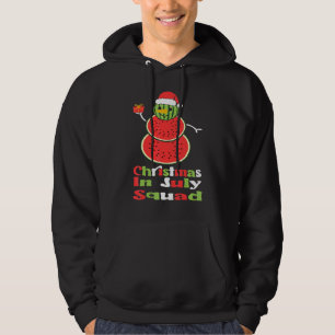 Christmas In July Squad Summer Cute Watermelon & S Hoodie