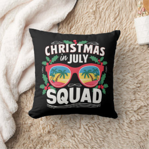 Christmas In July Squad Sunglasses Summer Beach Cushion