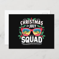 Christmas In July Squad Sunglasses Summer Beach