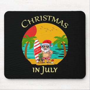 Christmas In July Summer Costume Santa Xmas Men Wo Mouse Mat