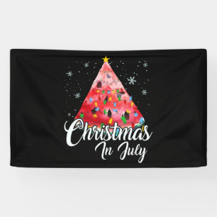 Christmas In July Summer Design Melon Christmas Banner