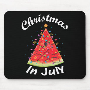 Christmas In July Summer Design Melon Christmas Tr Mouse Mat