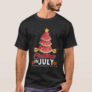 Christmas In July Summer Design Melon Christmas Tr T-Shirt