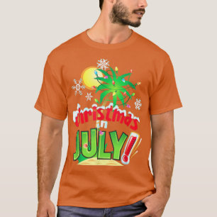 Christmas in July Summer Vacation Beach Party Fami T-Shirt