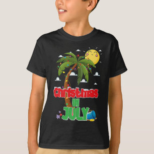 Christmas In July Summer Vacation Beach Xmas Holid T-Shirt