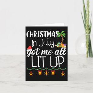 Christmas In July Summer Xmas Decoration Men Women Card