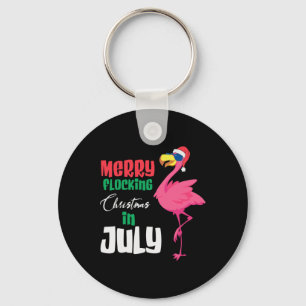 Christmas In July Summer Xmas Decoration Men Women Key Ring