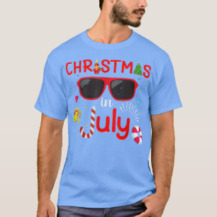 Christmas in July Sunglasses Funny Summer Beach Va T-Shirt