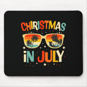 Christmas In July Sungles Summer Beach Vacation Xm Mouse Mat