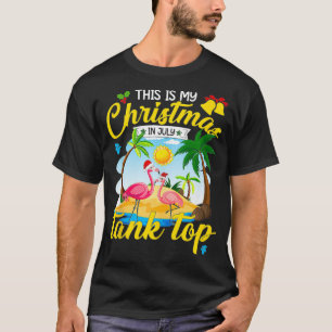 Christmas In July Tank Top Funny Beach Summer Chri