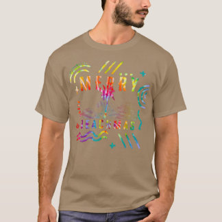 Christmas In July Tie Dye Merry BeachMas Summer Va T-Shirt