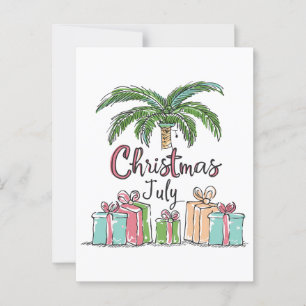 Christmas in July Tropical Holiday Gifts & Decor Postcard
