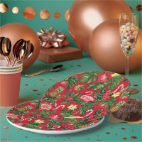 Christmas in July Tropical Pattern