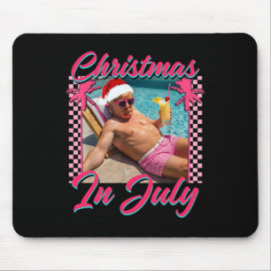 Christmas In July Trump Funny Chillin Santa Hawai Mouse Mat