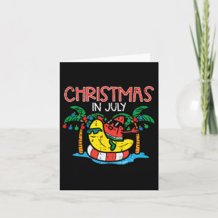 Christmas In July Watermelon Bynana Boys Girls Kid Card