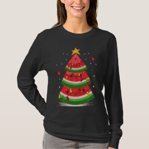 Christmas In July Watermelon Christmas Tree T-Shirt