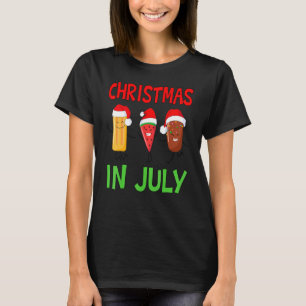 Christmas In July Watermelon Ice Pops Xmas Summer  T-Shirt