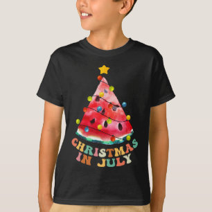 Christmas In July Watermelon Shirt Funny Summer Va